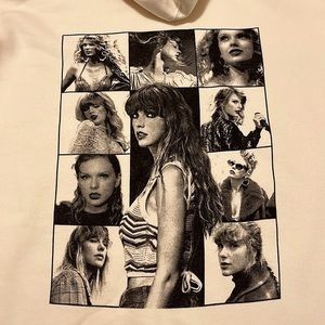 Taylor Swift Eras Tour Beige Hoodie Midnights